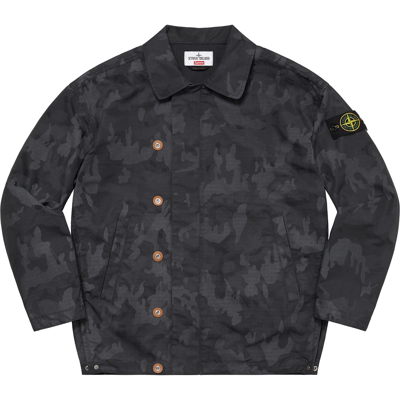 Supreme®/Stone Island® Reactive Ice Camo Ripstop Jacket view 14